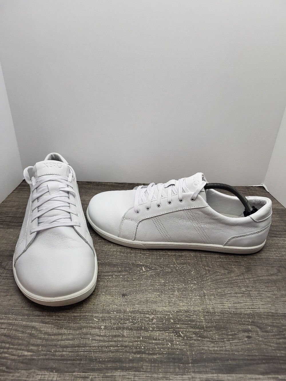 Xero Shoes Dillon Leather Barefoot Classic Sneakers White Lace Up Mens Size 11.5